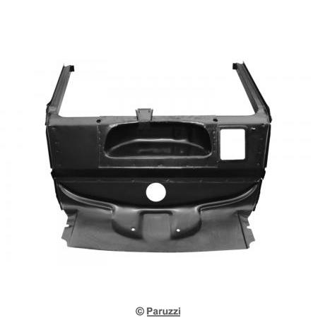 Spare wheel compartment under/rear