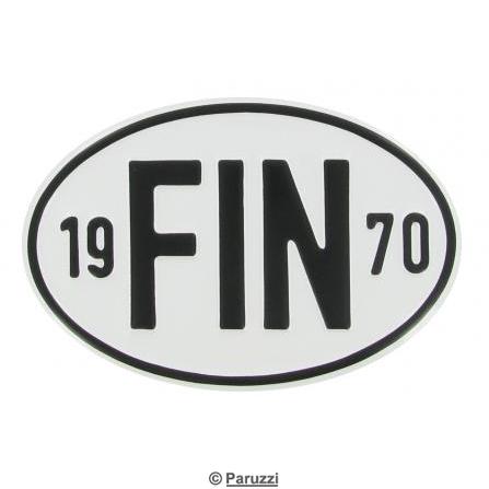 Chapa de nacionalidade: FIN 1970