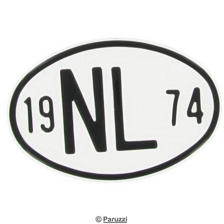 Chapa de nacionalidade: NL 1974