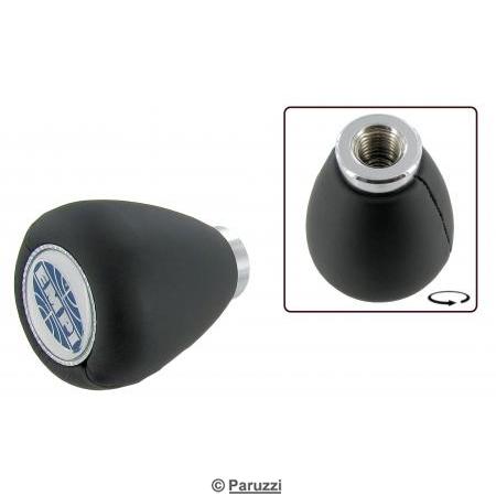 Shift knob with `EMPI` emblem black vinyl