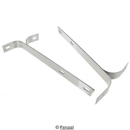 Support de pare-chocs inox poli arrire (la paire)
