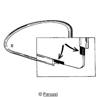 Pop-out seal glass to frame (per pair)