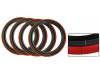 Referncia Paruzzi: 4043 Insero de pneu Red Line 2,5 cm preto/2,5 cm vermelho (4 peas) 
15 inch wheels